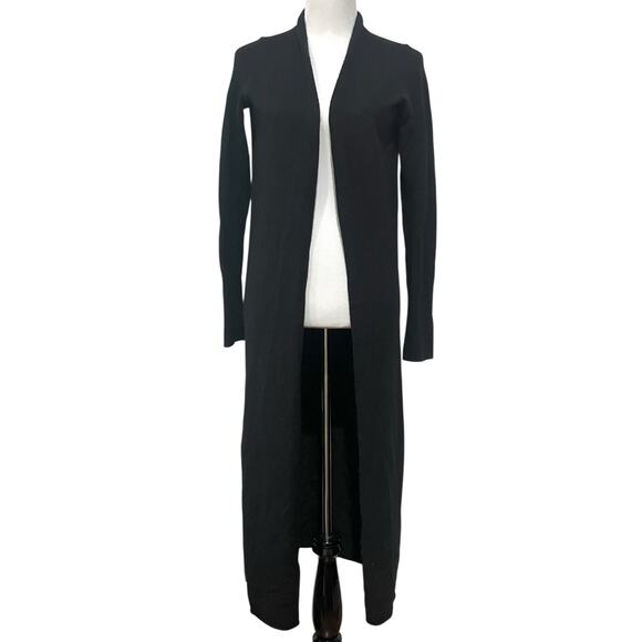 Naked Cashmere Womens XS Cashmere Cardigan Longline Duster Sweater Black - Picture 1 of 7
